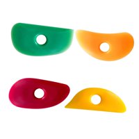 Bothyi - 4 Pieces Pottery Clay Soft Rubber Rib Versatile 10X5Cm Surface Scraping Tool