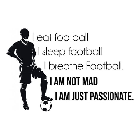 Rienda Libre Graphics - Decomural Eat Sleep Football Sports Ws-43029