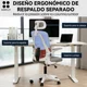 thumbnail image 4 of Silla Oficina Escritorio Ergonomica Norplat Lumbar Ultraflex Gris Claro Y Blanco Malla, 4 of 12
