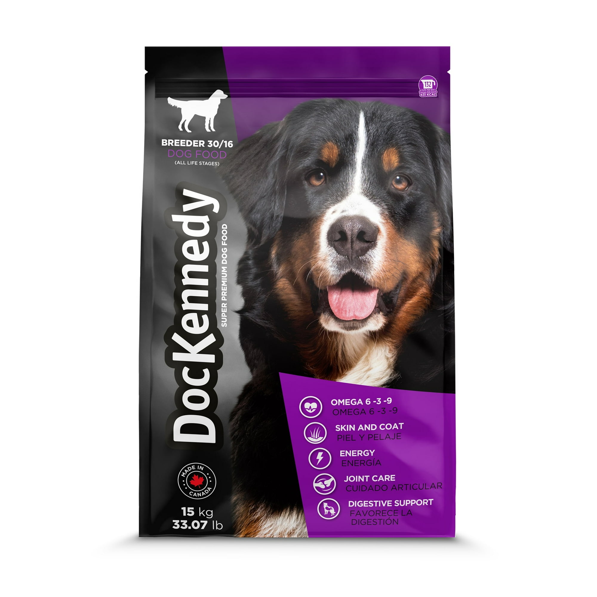 Dockennedy - Alimento Seco Perro Todas Las Edades Breeder Sabor Pollo Bolsa, 15 Kg