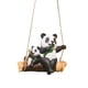 thumbnail image 2 of Colgando Columpio Animal Estatua Jardín Escultura Decoración Pintado A Mano Accesorios Panda, 2 of 5