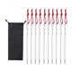 thumbnail image 5 of Tienda De Campa?a Clavo Anclajes Estacas De Metal Para Suelo Para Senderismo Al Aire Libre Postre Plata 10pcs, 5 of 5