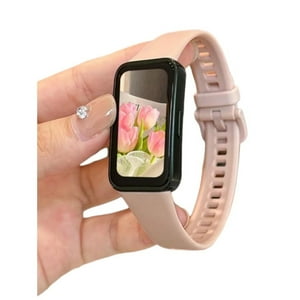 Mar Cases - Correa De Repuesto Silicona Para Huawei Honor Band 8 Rosado