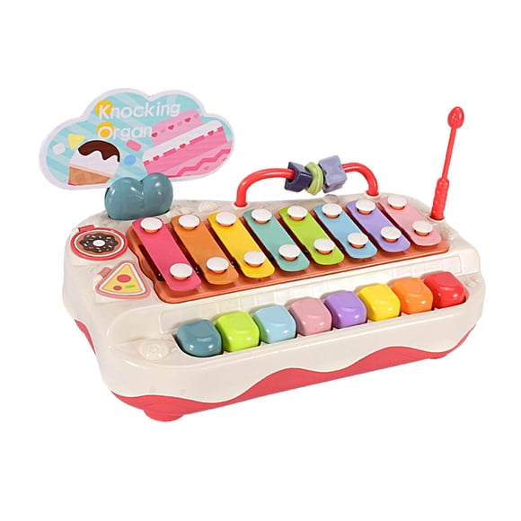 Juguete Musical Para Bebés, Piano Preescolar Para Tocar A Mano, Para Niños Y Niñas, Niños Mayores De 3 Años, Color Rojo