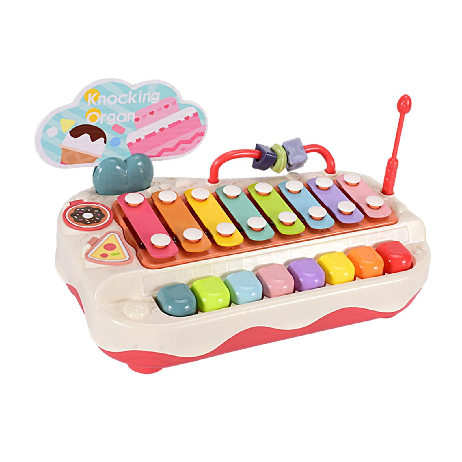 Bothyi - Juguete Musical Para Bebés, Piano Preescolar Para Tocar A Mano, Para Niños Y Niñas, Niños Mayores De 3 Años, Color Rojo
