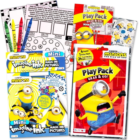 Set de Libro de Colorear Despicable Me Minions con Tinta Mágica