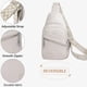thumbnail image 4 of Bolso bandolera para mujer, bandolera cruzada, riñonera, correa ajustable para viajes y uso diario, 30 x 19 x 7 cm., 4 of 7