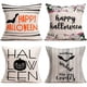 thumbnail image 5 of 4pcs Halloween Happy Throw Pillow Cover, Decorative Horror Pumpkin Square Throw Pillow Cover, Pillow Cover Linen Black Gray Stripe Pillow Cover For Bedroom Dorm Room Home Decor, Without Core, 18.0*18., 5 of 5