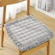 thumbnail image 1 of suxuMhao Cojín de Asiento Trapezoidal Gris Claro Paquete de 2 18x18 Pulgadas Respaldo 14.5 Pulgadas Cojín de Silla de Felpa Esponjosa para Silla de Oficina Cojín de Silla de Computadora, Cojín de, 1 of 4
