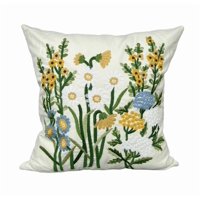 Genérico - Fundas De Cojines Bordadas A Elección 45X45 Diseño 8 Color Blanco