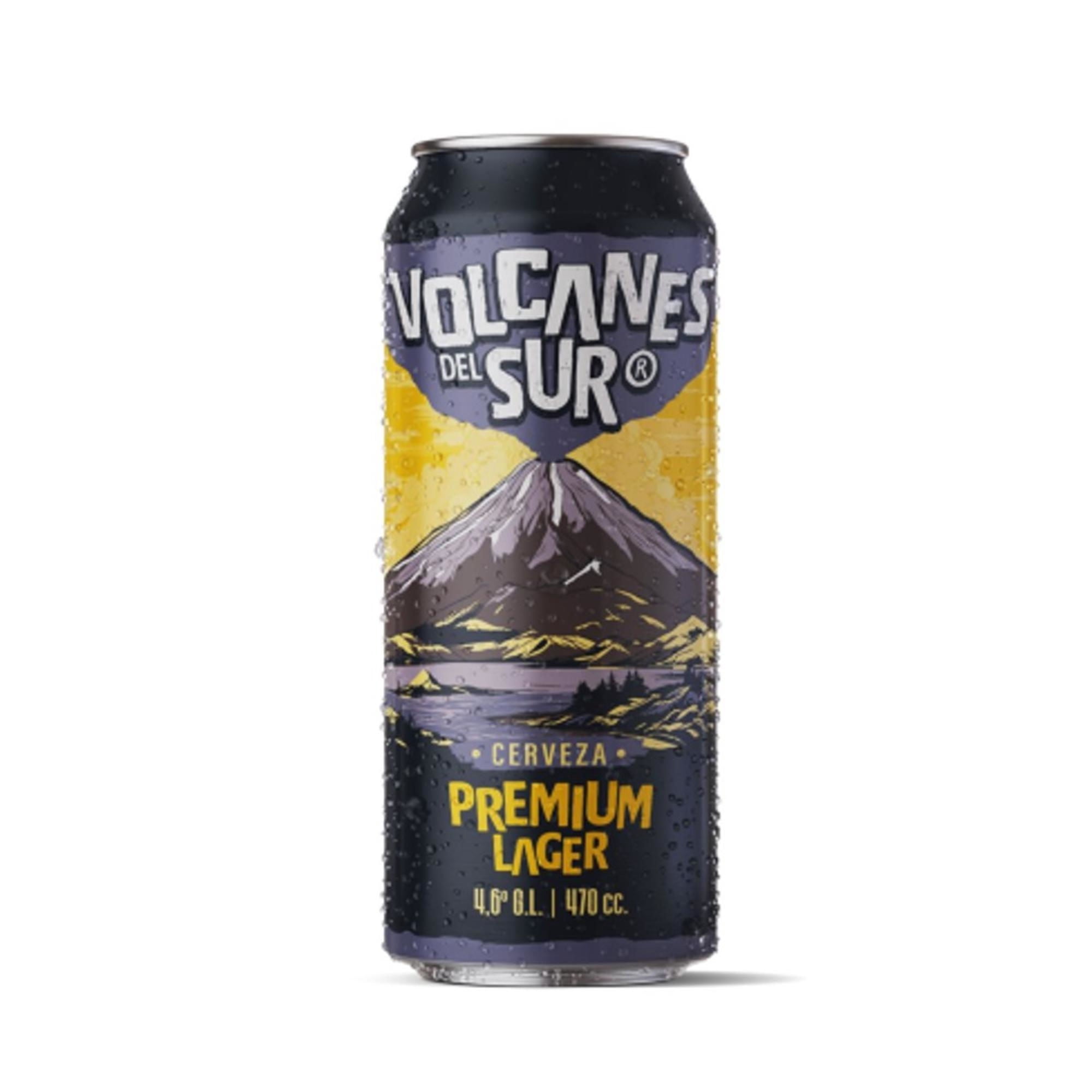 Cerveza Lata Lager 470 ml Volcanes