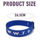 thumbnail image 4 of Pulsera unisex con estampado de letras jacquard y correa de muñeca ajustable WWJD, 4 of 5