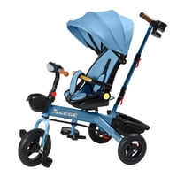 Mundo Online - Coche Triciclo Paseo Con Foco 360º Reclinable 4 En 1