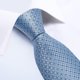 thumbnail image 3 of Corbata celeste formal hombre paño y colleras Celeste Diamantes, 3 of 5