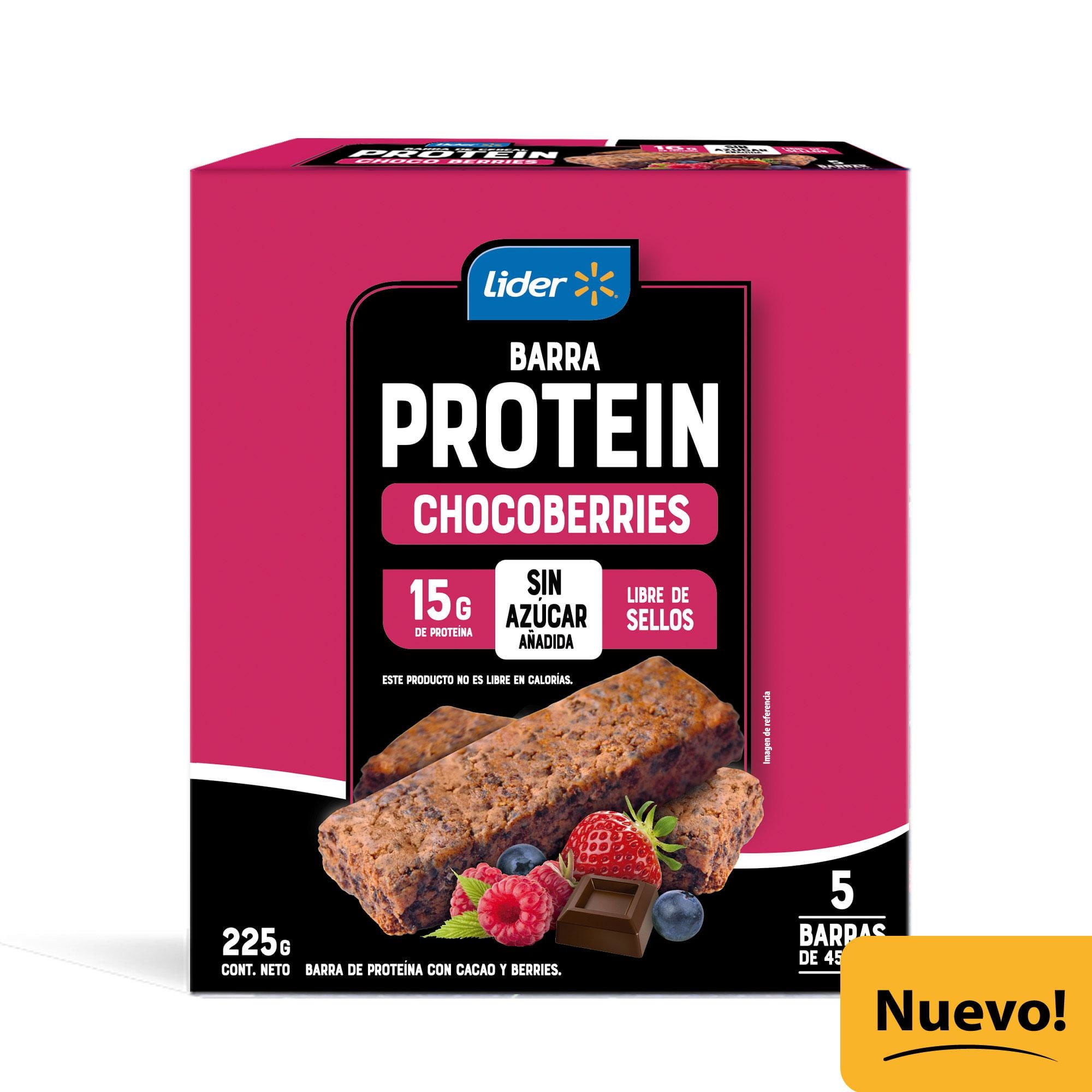 Barra De Proteína Chocoberries 225 g Lider