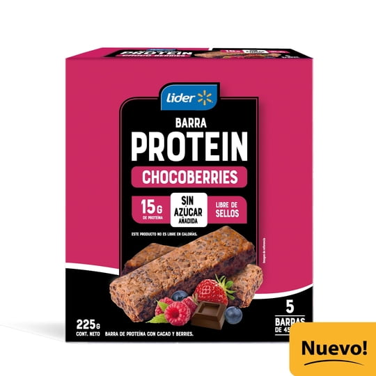 Barra De Proteína Chocoberries 225 g Lider