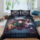 thumbnail image 1 of Demon Slayer Duvet Cover Set 3D Bedding Set Microfiber Animation Comforter Cover with Pillow & Zipper,Soft 3 Pcs for Childrens And Adults Double, 1 of 3