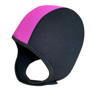 Ioensy - Capucha Para Buceo, Gorro De Neopreno De 3Mm, Capucha Para Traje De Neopreno Para Kayak, Canoa, Deportes Acuáticos, Negro, Rosa Y Rojo