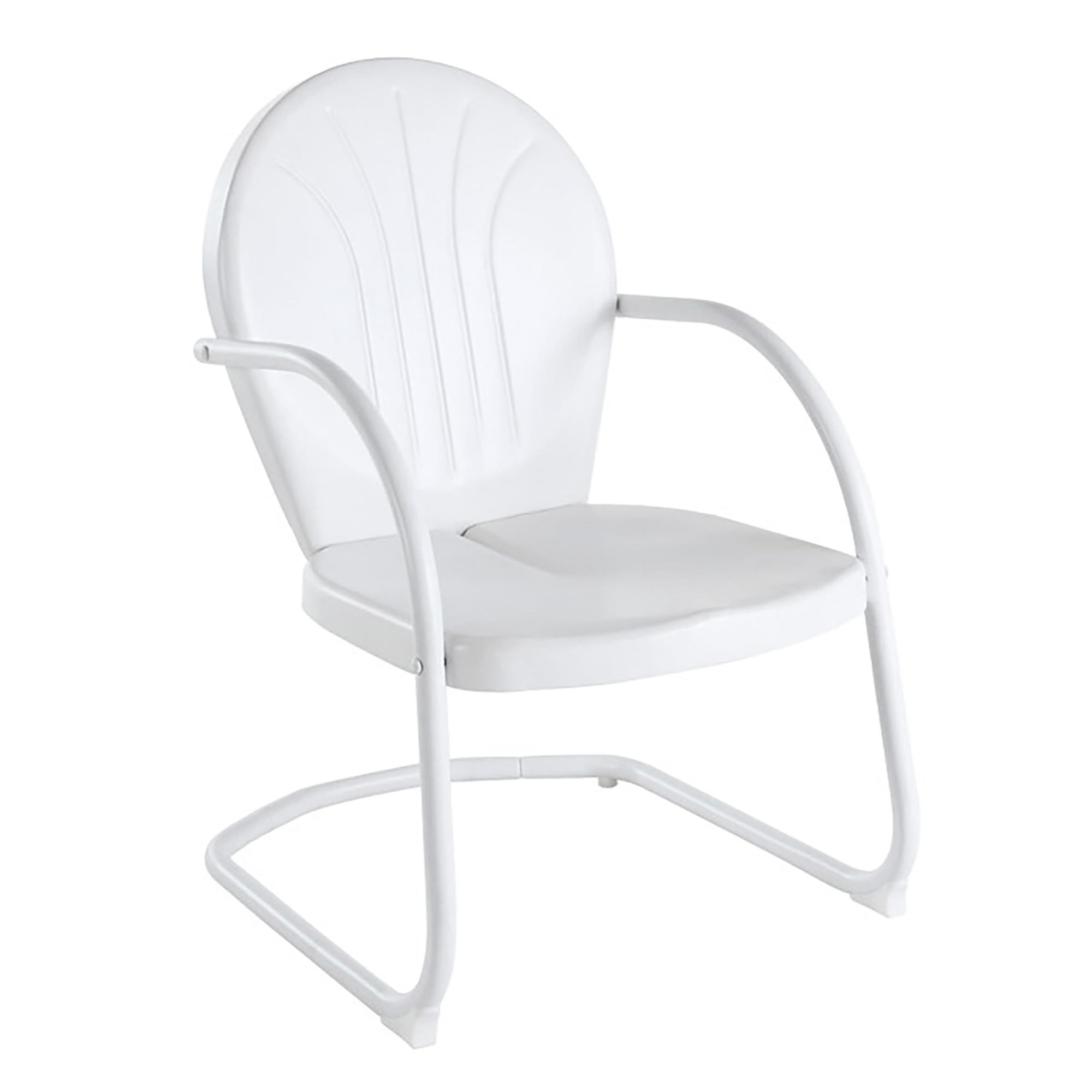 Silla Exterior Crosley Furniture Griffith Blanca Acero