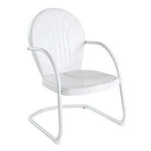 Silla Exterior Crosley Furniture Griffith Blanca Acero
