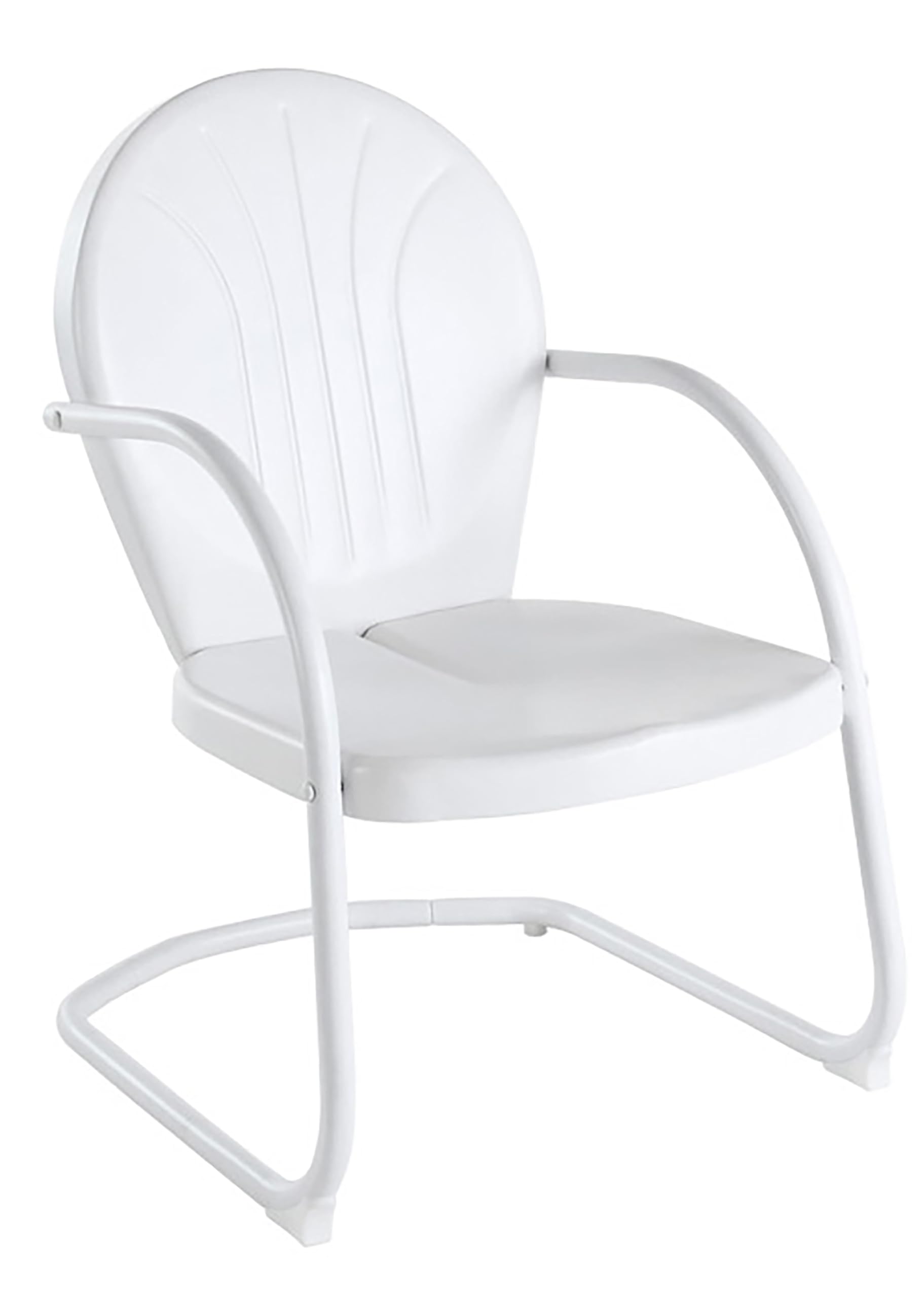 Silla Exterior Crosley Furniture Griffith Blanca Acero
