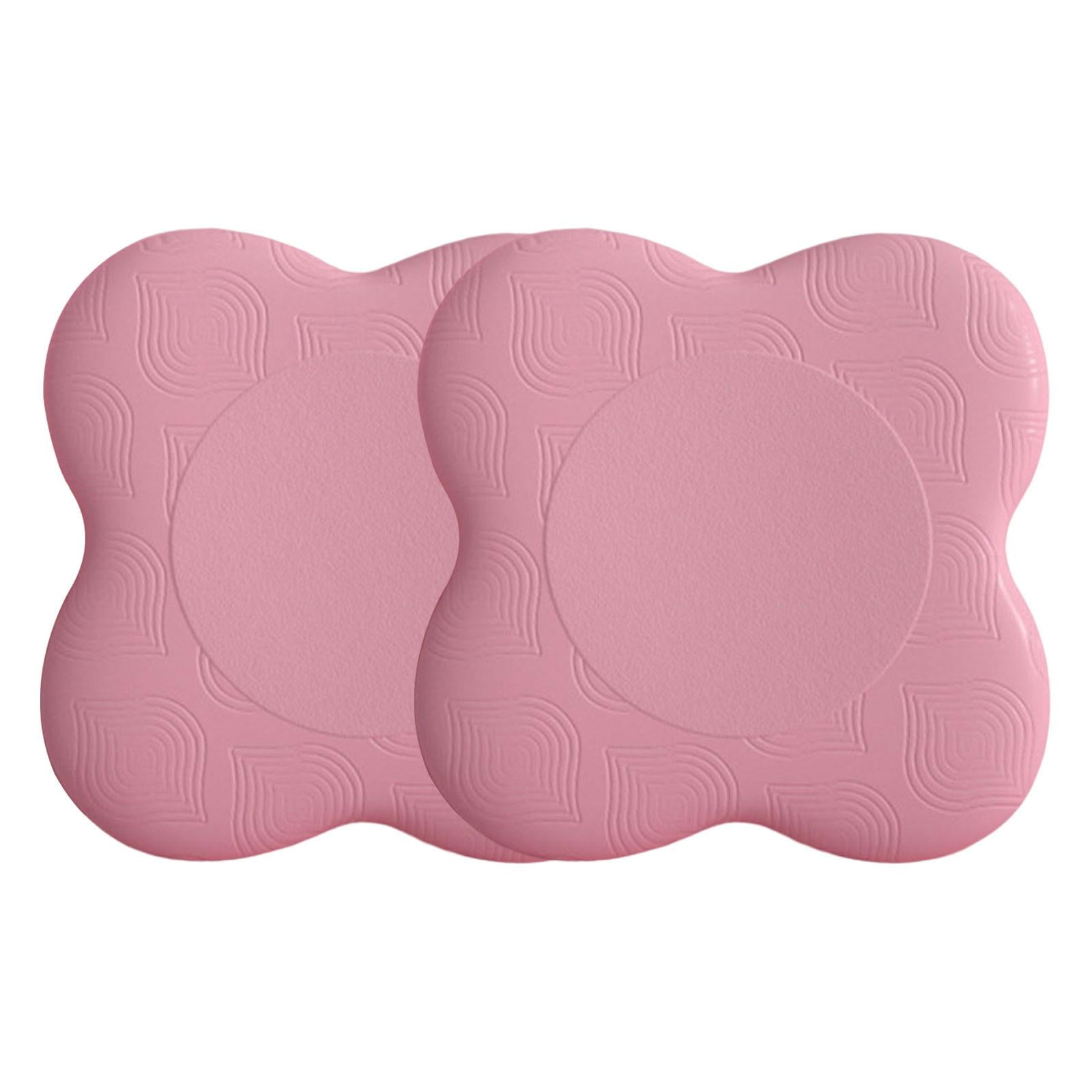 Ioensy - 2 Uds Rodilleras De Yoga Accesorio De Esterilla De Yoga Cojín De Equilibrio Para Suelo De Codo De Tobillo Rosa