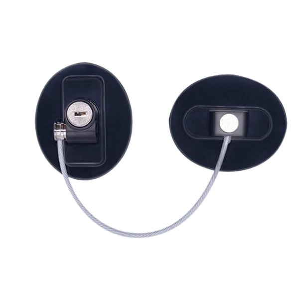 Cerradura para Niños, Cerradura para Niños, Cerradura para Gabinete, Multiusos, para Ventanas Abatibles, Gabinetes, Aplicaciones Públicas Y Comerciale Ovalado Negro