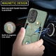 thumbnail image 5 of Funda Resistente para Honor 80 con Tarjetero y Soporte, Diseño Magnético Verde, 5 of 5