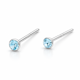thumbnail image 3 of Par Piercing con Cristal Celeste 2 mm Plata 925, 3 of 5