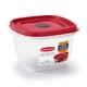 thumbnail image 1 of Recipiente Rubbermaid para almacenamiento de alimentos, 1,7 L, 3 unidades, transparente, 1 of 3