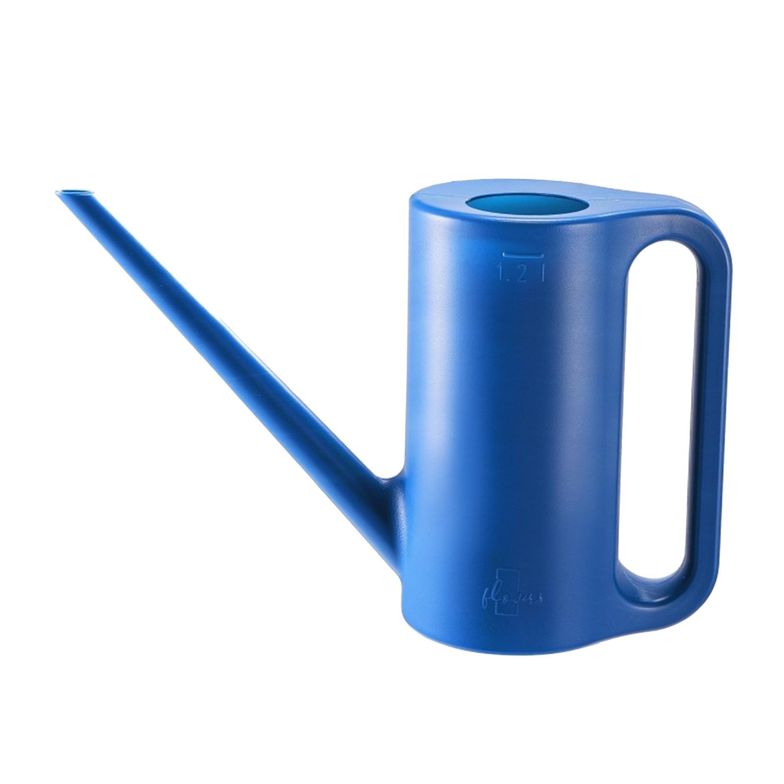 Magideal - Regadera Plantas De Interior Regadera De Flores 1,2 L Gran Capacidad Reutilizable Maceta De Jardinería Regadera Para Jardín Bonsai Flor Al Aire Libre Azul