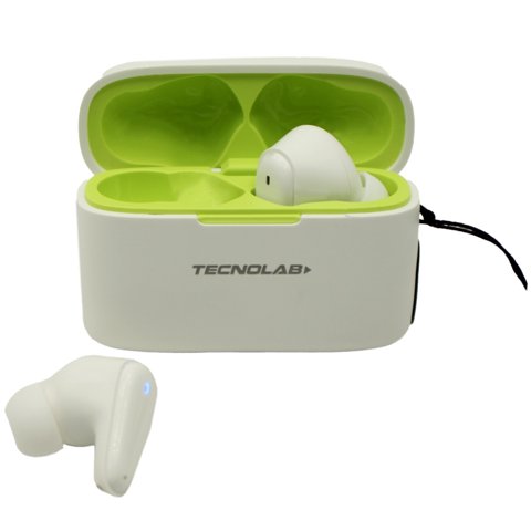 Tecnolab - Audífonos Bluetooth Tws Con Correa Blanco - Ps