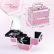 thumbnail image 5 of Estuche para cosméticos Makeup Train Case Joligrace con espejo y candado en forma de sirena, 5 of 9