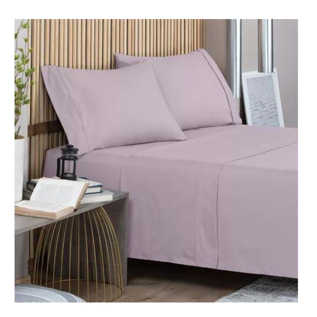 Genérico - Juego De Sábanas Polar Invierno 1.5 Plazas - Palo Rosa