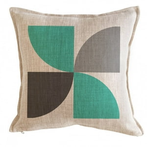 Tuyo Print - Cojín Remolino Verde 45X45