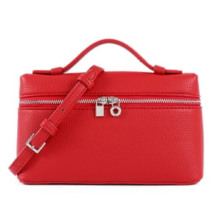 Bandolera Rejolly L19 Con Asa En La Parte Superior De Piel Roja Para Mujer