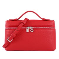 Bandolera Rejolly L19 Con Asa En La Parte Superior De Piel Roja Para Mujer