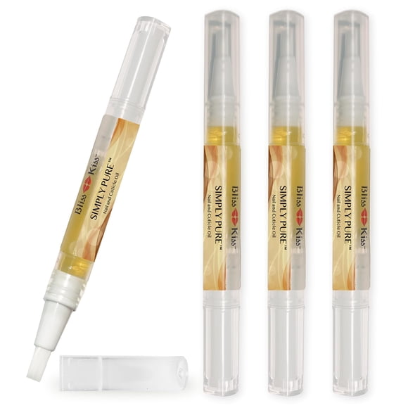 Lápices para cutículas con aceite para uñas Bliss Kiss Vanilla Fragance x4