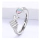 thumbnail image 2 of Anillo te amo coreano ajustable opalo plata 925, 2 of 3