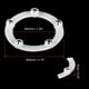 thumbnail image 2 of Uxcell 2" Soporte Giratorio con Bola de Acero Lazy Susan 0.23x1.56" Blanco 4Pcs, 2 of 5
