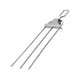 thumbnail image 1 of Brocheta De Brocheta De Metal De 3 Puntas, Acero Inoxidable Multifuncional Para Parrilla Y Acampada, 1 of 2
