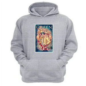 Genérico - Polerón Canguro Queen Gris Claro Talla Xl Unisex