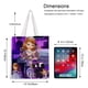 thumbnail image 5 of Sofía la Primera, Princesa Bolso de tela con estampado de lienzo para mujer, bolsa de compras reutilizable y estética, con cremallera interior, regalo para mujer,38*45cm., 5 of 6