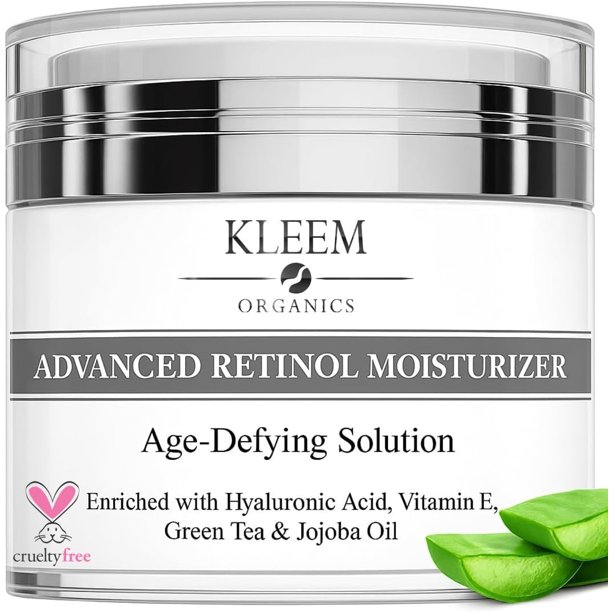 Kleem Hidratante Facial con Retinol - Crema Nocturna Antienvejecimiento Reafirmante 1,7 oz (50 ml)