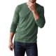 thumbnail image 4 of INSPIRE CHIC Camiseta Casual para Hombre Cuello Redondo Manga Larga Camiseta Básica Suave M Verde Oliva, 4 of 6