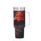 thumbnail image 2 of Stranger Things Vaso aislado de acero inoxidable con asa, diseño temático, regalo para familia, amigos y fans; incluye pajita y encaja en el portavasos estándar, 40 oz, 2 of 6