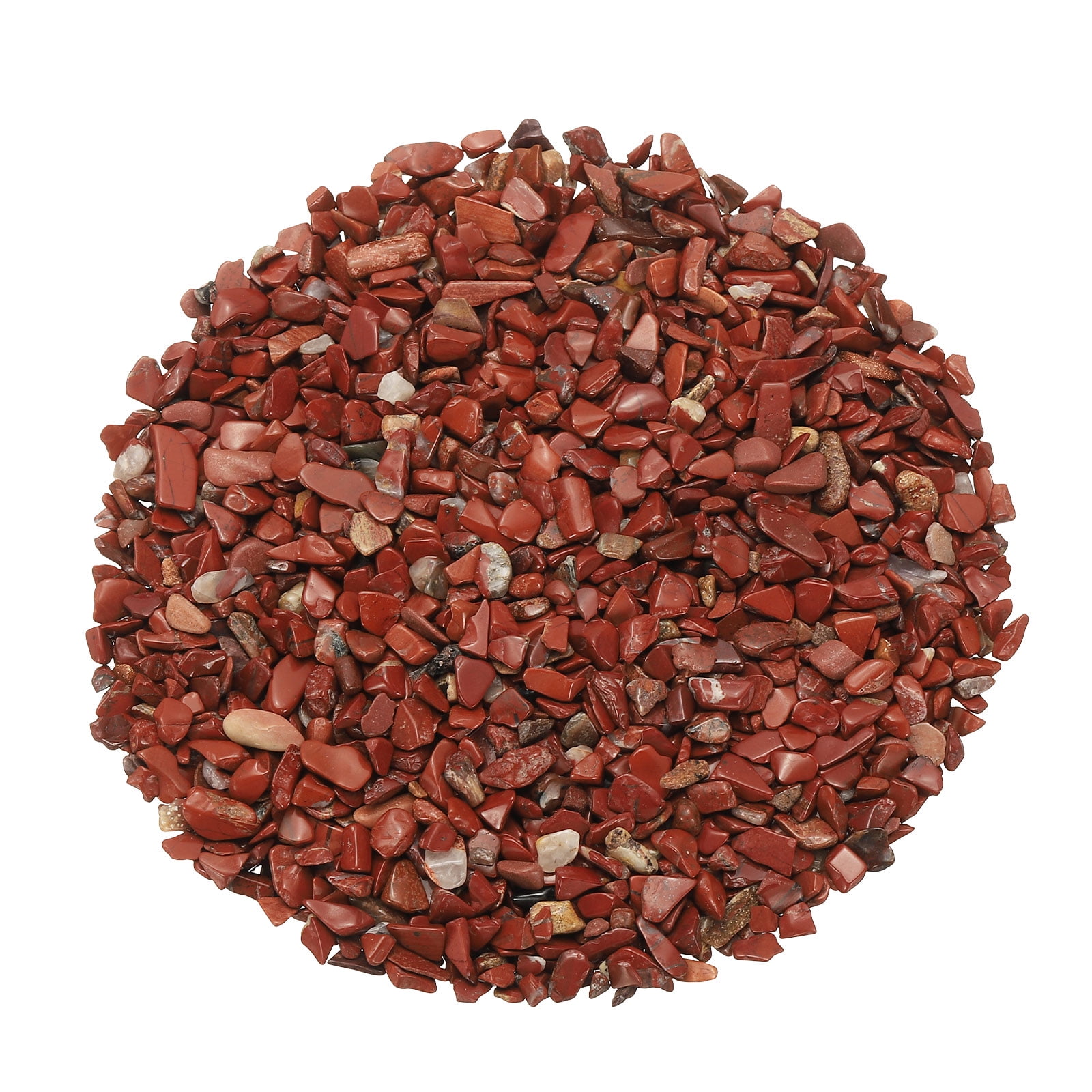 Uxcell Chips de Cristal Piedra 0.44 Lb Fluorita Grava de Acuario Rocas Cuarzo Rojo 3-5 mm Destinado para Acuario