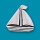 thumbnail image 2 of Moneda Basic Spirit de 2,5 cm de peltre con barco de vela – Regalo, 2 of 2
