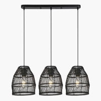 Form Design - Lámpara De Colgar Sarah X3 Negro