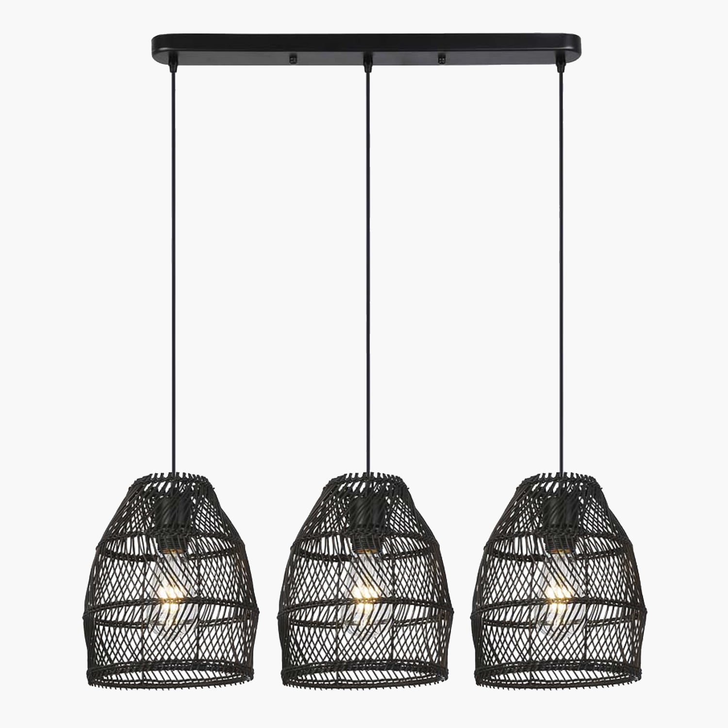 Form Design - Lámpara De Colgar Sarah X3 Negro